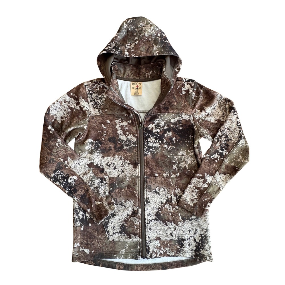 RedHead Kids Large TrueTimber Strata Camo Full‎ Zip Fleece Lined Hoodie Jacket